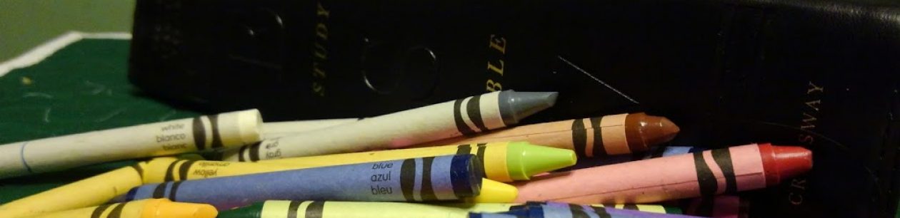 Crayons and Bible Stories